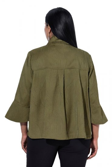 Ulla Popken 855125 Jacka Khaki - Jackor - Damjackor i stora storlekar
