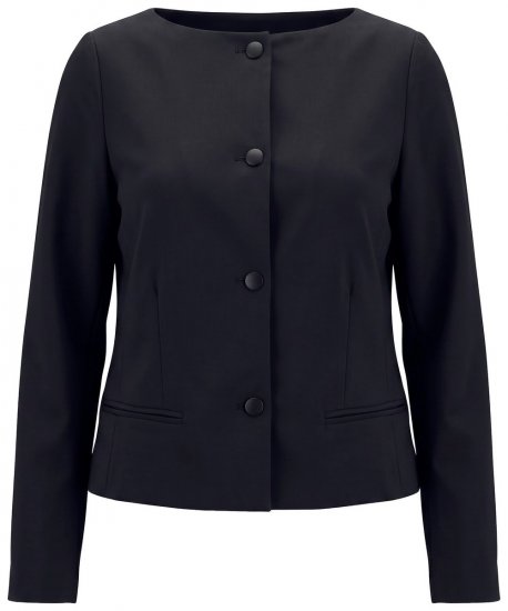 Ulla Popken 855136 Kavaj med stretch Svart - Kavajer - Damkavajer i stora storlekar