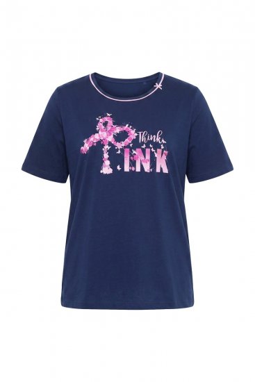 Ulla Popken 856141 Långärmad pyjamas Mörkblå - Pyjamas/Loungewear - 