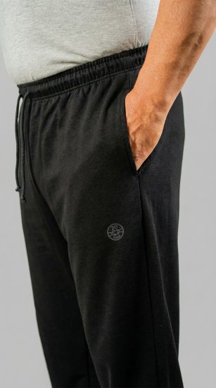 20 Nodi Grecale Stretch Fleece Cotton Sports Pants with Enzyme and Soft Touch Treatment Black - Mjukisbyxor och -shorts - Mjukisbyxor & Mjukisshorts 2XL-12XL