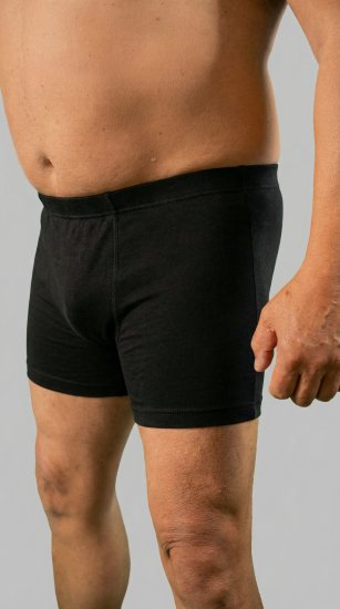 20 Nodi 978 Stretch Cotton Boxer with Internal Elastic Band Black - Boxershorts - Boxershorts för herrar i stora storlekar