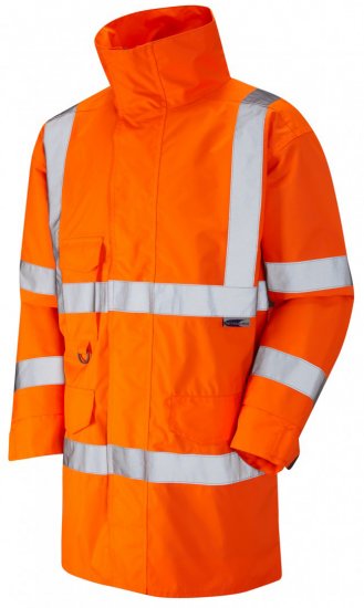 Leo Torridge Breathable Lightweight Anorak Hi-Vis Orange - Arbetskläder - Arbetskläder i stora storlekar