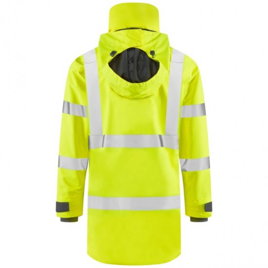 Leo Eastleigh Ecoviz 10K Performance Breathable Anorak Hi-Vis Yellow - Arbetskläder - Arbetskläder i stora storlekar