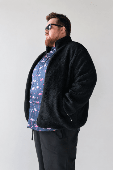 Jack & Jones Norrebro Teddy Jacket Black - Jackor - Stora jackor - 2XL-12XL