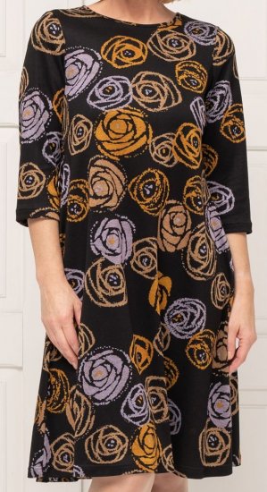 Scandinavian Caramel Flower Petals Dress Lavender and Orange - DAMKLÄDER 40-66 - 