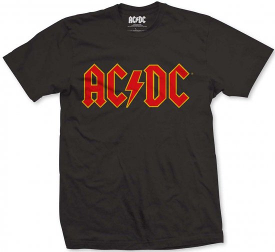 AC/DC Logo T-shirt Black - T-shirts - Stora T-shirts - 2XL-14XL
