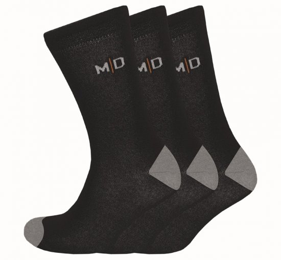 Motley Denim Alex Socks 3-Pack Black - Underkläder & badkläder - Stora underkläder för män