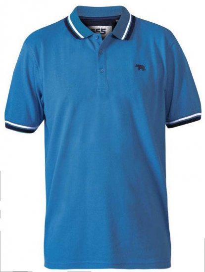 D555 Allante 2 Pique Polo Royal Blue - Pikétröjor - Stora pikétröjor - 2XL-8XL