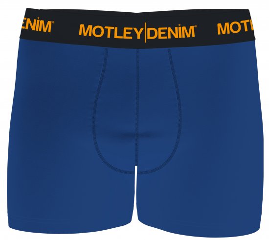 Motley Denim Amsterdam Boxershorts Royal Blue 2-pack - Underkläder & badkläder - Stora underkläder för män