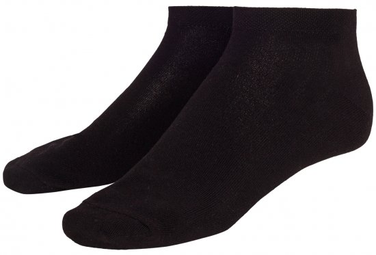 Adamo Anton sneaker-socks Black 4-pack - Underkläder & badkläder - Stora underkläder för män