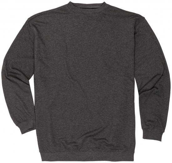 Adamo Athen Crew neck Sweatshirt Charcoal - Tröjor & hoodies - Stora hoodies & tröjor - 2XL-14XL