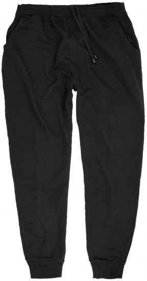 Adamo Athen Sweatpants with Cuffs Black - Mjukisbyxor och -shorts - Mjukisbyxor & Mjukisshorts 2XL-8XL
