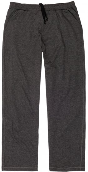 Adamo Athen Sweatpants with Open Hem Charcoal - Mjukisbyxor och -shorts - Mjukisbyxor & Mjukisshorts 2XL-12XL