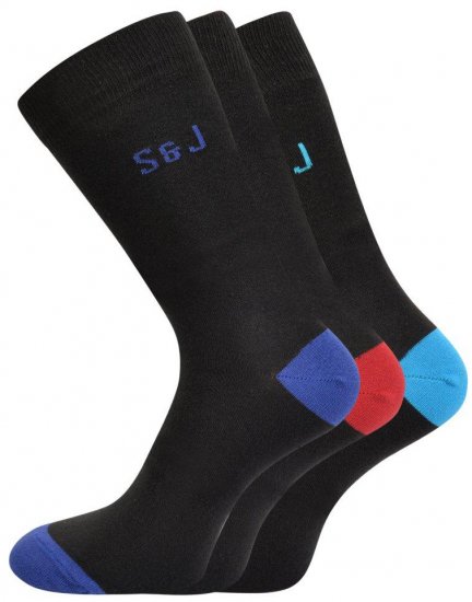 Smith & Jones Blear 3-pack Socks (46-49) - Underkläder & badkläder - Stora underkläder för män