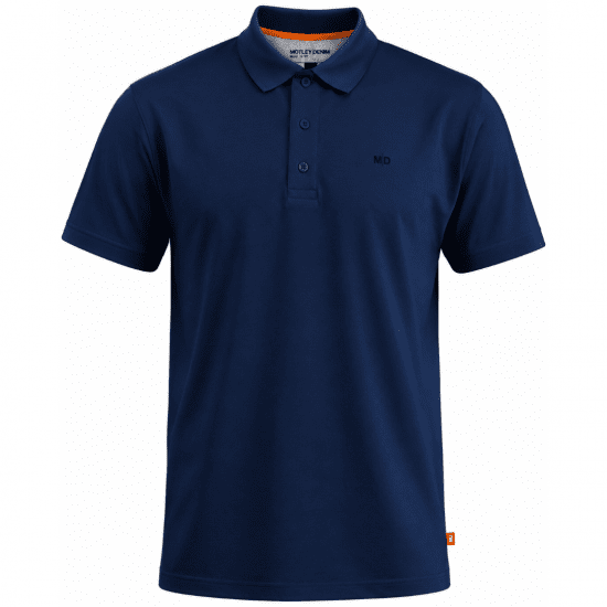 Motley Denim Bratislava Polo Navy - Pikétröjor - Stora pikétröjor - 2XL-8XL