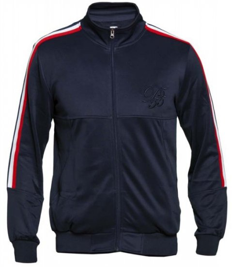 D555 Brookes Couture Zip Up Navy - Tröjor & hoodies - Stora hoodies & tröjor - 2XL-14XL