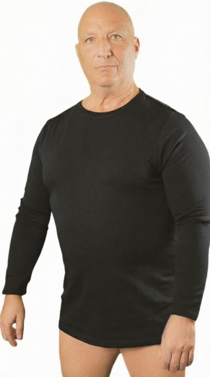 20 Nodi Carbino Long Sleeve Sport T-Shirt Black - Långärmade T-shirts i stora storlekar - Långärmade T-shirts i stora storlekar