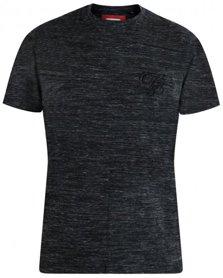 D555 Chalmer Couture Space Dye T-shirt Black - T-shirts - Stora T-shirts - 2XL-14XL