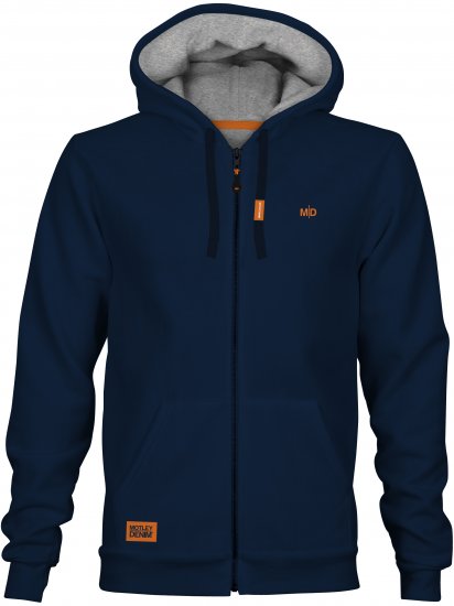 Motley Denim Copenhagen Hoodie Navy - Tröjor & hoodies - Stora hoodies & tröjor - 2XL-14XL