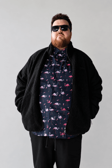 Jack & Jones Norrebro Teddy Jacket Black - Jackor - Stora jackor - 2XL-12XL