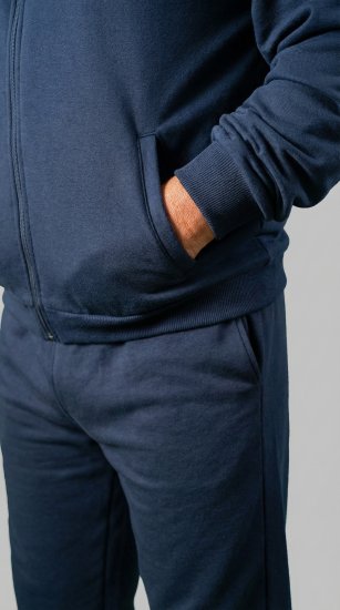 20 Nodi Ostro Stretch Fleece Cotton Tracksuit Navy - Tracksuits - Tracksuits herr stora storlekar