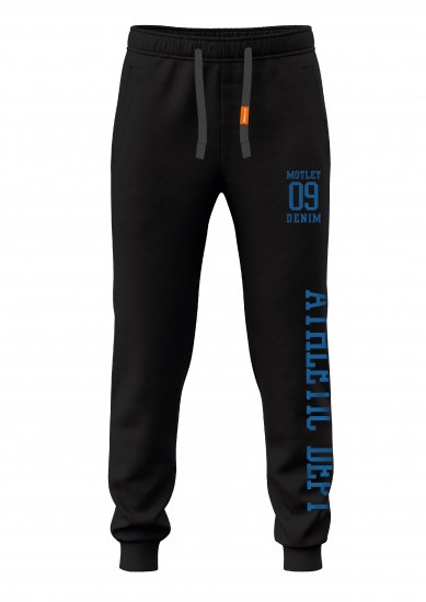 Motley Denim Dublin Sweatpants Black - Mjukisbyxor och -shorts - Mjukisbyxor & Mjukisshorts 2XL-8XL