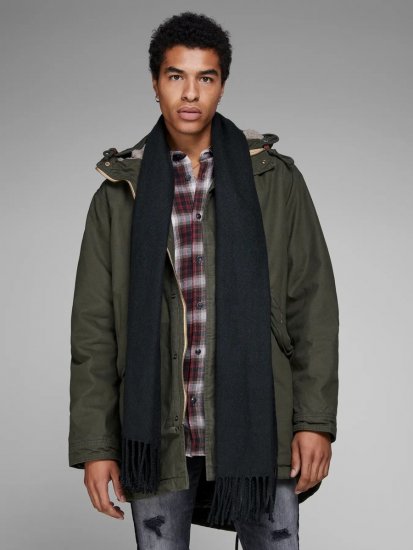 Jack & Jones Solid Halsduk Svart - Halsdukar - 