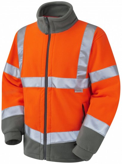 Leo Hartland Fleece Jacket Orange - Arbetskläder - Arbetskläder i stora storlekar