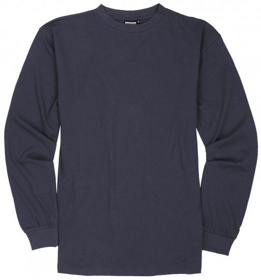 Adamo Floyd Comfort fit Long sleeve T-shirt Charcoal - T-shirts - Stora T-shirts - 2XL-8XL