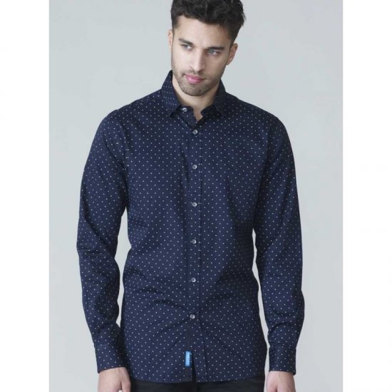D555 Rashard Long Sleeve Printed Shirt - Skjortor - Stora skjortor - 2XL-8XL