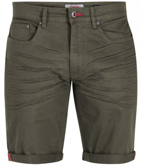 D555 Gilbert Stretch Shorts Khaki - Shorts - Stora shorts W40-W60