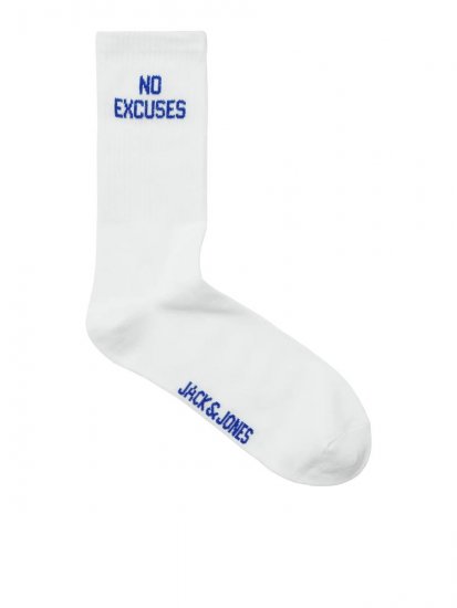 Jack & Jones Power Statements Tennisstrumpor Vit 3-pack - Underkläder & badkläder - Stora underkläder för män