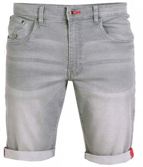 D555 Griffin Denim Shorts Grey - Shorts - Stora shorts W40-W60