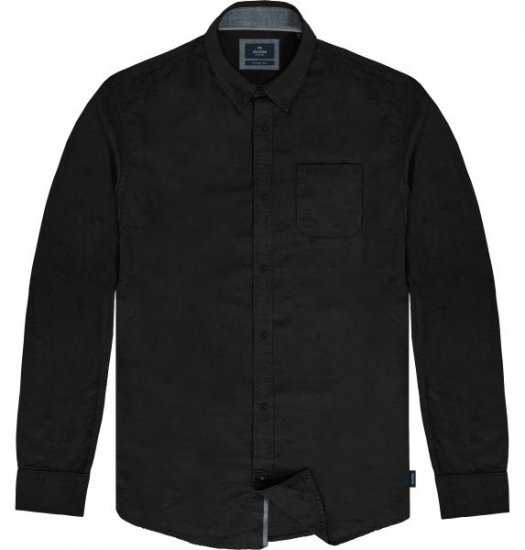 Double Outfitters GS-5225 Oxfordskjorta Svart - Skjortor - Stora skjortor - 2XL-8XL