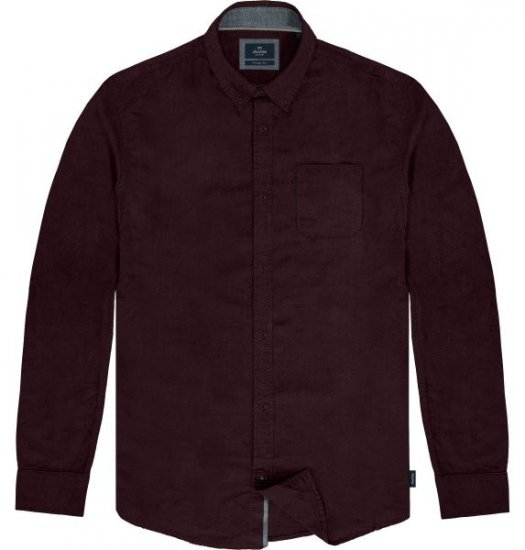 Double Outfitters GS-5225 Oxfordskjorta Vinröd - Skjortor - Stora skjortor - 2XL-8XL