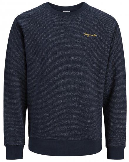 Jack & Jones Hide Sweatshirt Navy - Tröjor & Hoodies - Stora hoodies - 2XL-8XL