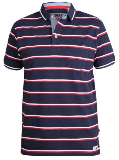D555 Holmes Polo Navy - Pikétröjor - Stora pikétröjor - 2XL-8XL
