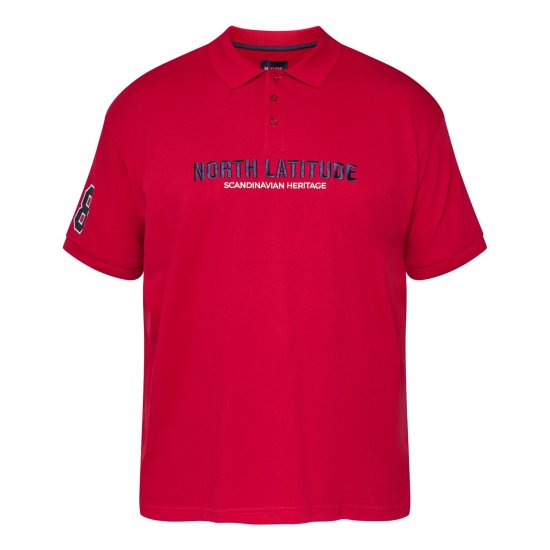 North Latitude Logo Polo Gul/Orange - Pikétröjor - Stora pikétröjor - 2XL-8XL