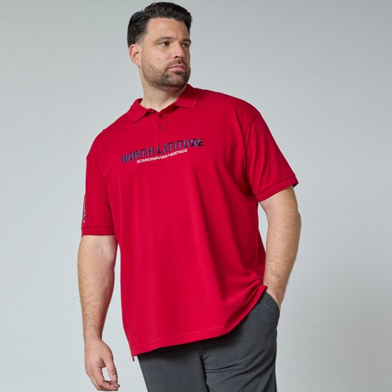 North Latitude Logo Polo Gul/Orange - Pikétröjor - Stora pikétröjor - 2XL-8XL