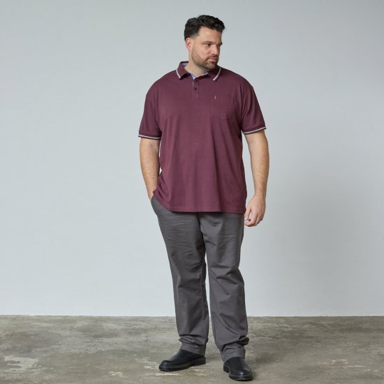 North Latitude Superflex Polo Aubergine - TALL pikétröjor - TALL Pikétröjor för långa män