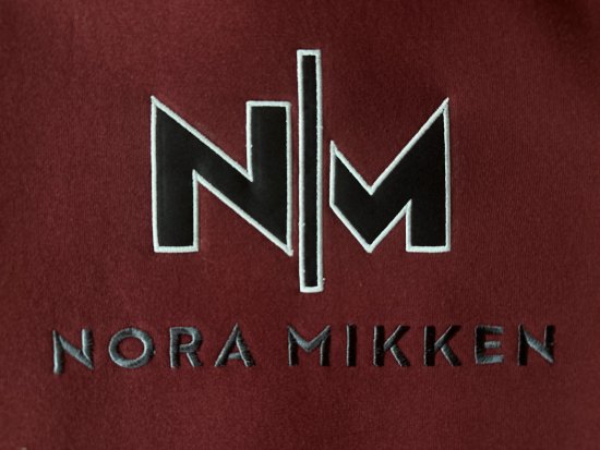 Nora Mikken KADRI WHITE Long Hoodie Burgundy - Tröjor & hoodies - 