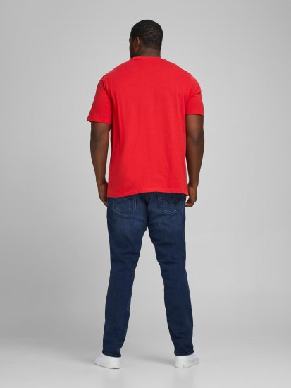 Jack & Jones Elogo T-Shirt True Red - T-shirts - Stora T-shirts - 2XL-14XL