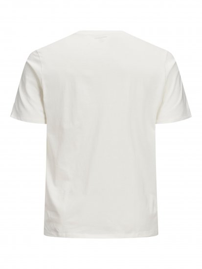 Jack & Jones Elogo T-Shirt White - T-shirts - Stora T-shirts - 2XL-14XL