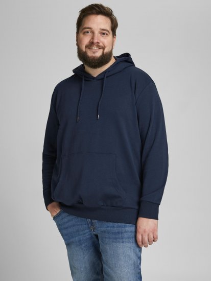 Jack & Jones Basic Sweat Hood Navy Blazer - Tröjor & hoodies - Stora hoodies & tröjor - 2XL-14XL