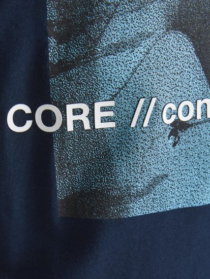 Jack & Jones Jump T-shirt Navy - T-shirts - Stora T-shirts - 2XL-14XL