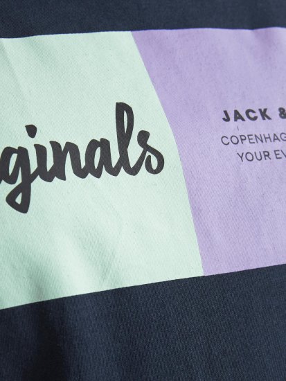 Jack & Jones Joshua T-shirt Navy - T-shirts - Stora T-shirts - 2XL-14XL