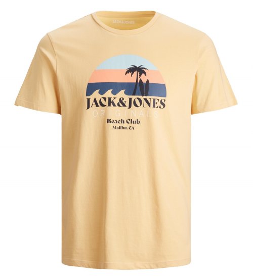 Jack & Jones Cabana T-Shirt Sahara Sun - T-shirts - Stora T-shirts - 2XL-14XL