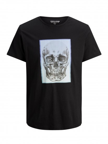 Jack & Jones Gradskull T-Shirt Black - T-shirts - Stora T-shirts - 2XL-14XL