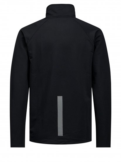 Jack & Jones Running Half Zip Sweat Black - Tröjor & hoodies - Stora hoodies & tröjor - 2XL-14XL