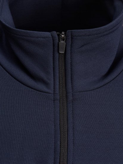 Jack & Jones Running Half Zip Sweat Navy - Tröjor & hoodies - Stora hoodies & tröjor - 2XL-14XL